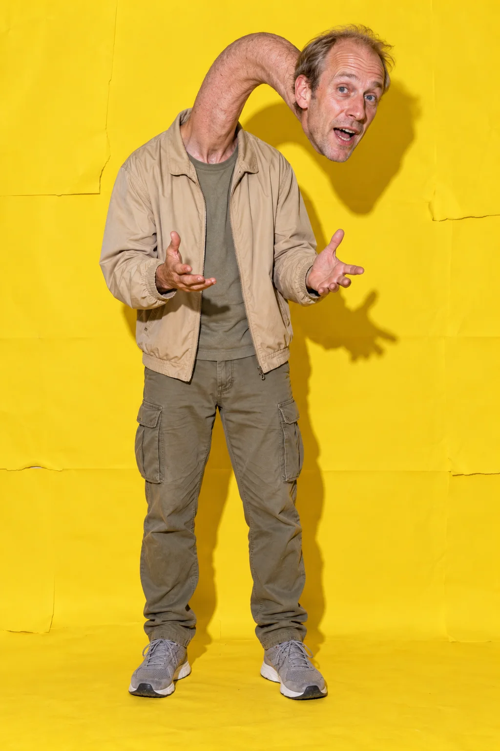 The scroll neck, its whole figure